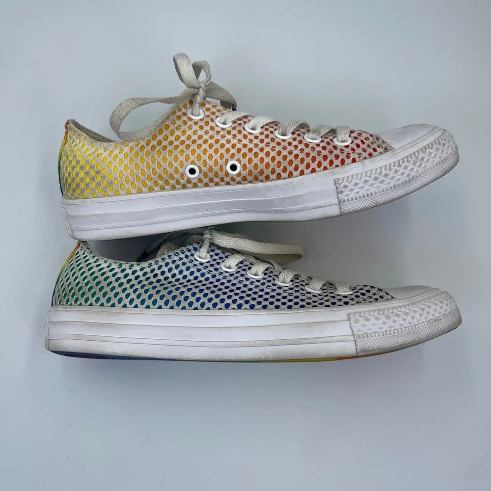 Converse Chuck Taylor All Star Ox Pride Rainbow Sneakers Unisex Mens 6 Womens 8